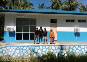 Gedung SPPG di pulau darak Desa Air Biru