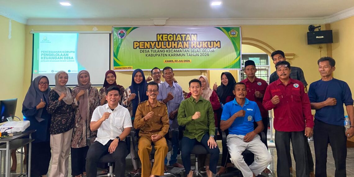 Cegah Korupsi Dana Desa, Kejari Karimun Gelar Penyuluhan Hukum di Tulang