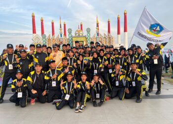 Pembukaan POPDA X Kepri Meriah, Kontingen Bintan Tampil Percaya Diri di Defile Coastal Area