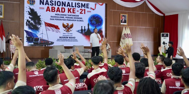 Jadi Pembicara di Diklat Pratama DPP GMPK, Menteri Nusron: Nasionalisme Menjadikan Bangsa yang Kuat