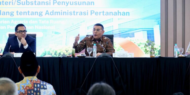 FGD Bersama Komisi II DPR RI, Wamen Ossy: RUU Administrasi Pertanahan untuk Wujudkan Sistem Pertanahan yang Lebih Baik