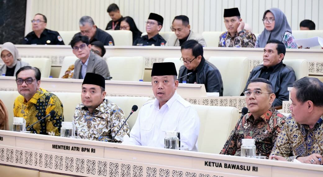 Menteri Nusron Laporkan Realisasi Anggaran Kementerian ATR/BPN Tahun 2025 kepada Komisi II DPR RI