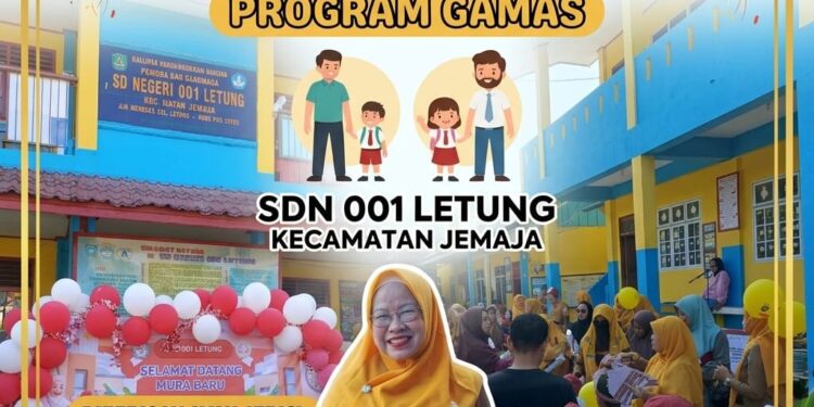 SDN 001 Letung Sambut 27 Murid Baru melalui Program GAMAS pada Hari Pertama MPLS