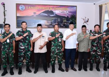 Danlanud Raden Sadjad Terima Audiensi BAZNAS Natuna, Perkuat Sinergi Pengelolaan Zakat Melalui UPZ