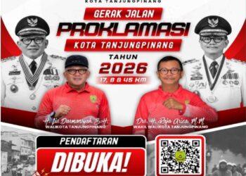 Gerak Jalan Proklamasi Tanjungpinang 2026 Resmi Dibuka, Ayo Daftar! Tersedia Rute 17, 8, dan 45 Kilometer