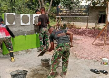 Satgas TMMD Ke-129 Wujudkan Akses Air Bersih Melalui Pembangunan Sumur Bor di Tiga Titik Desa Lancang Kuning