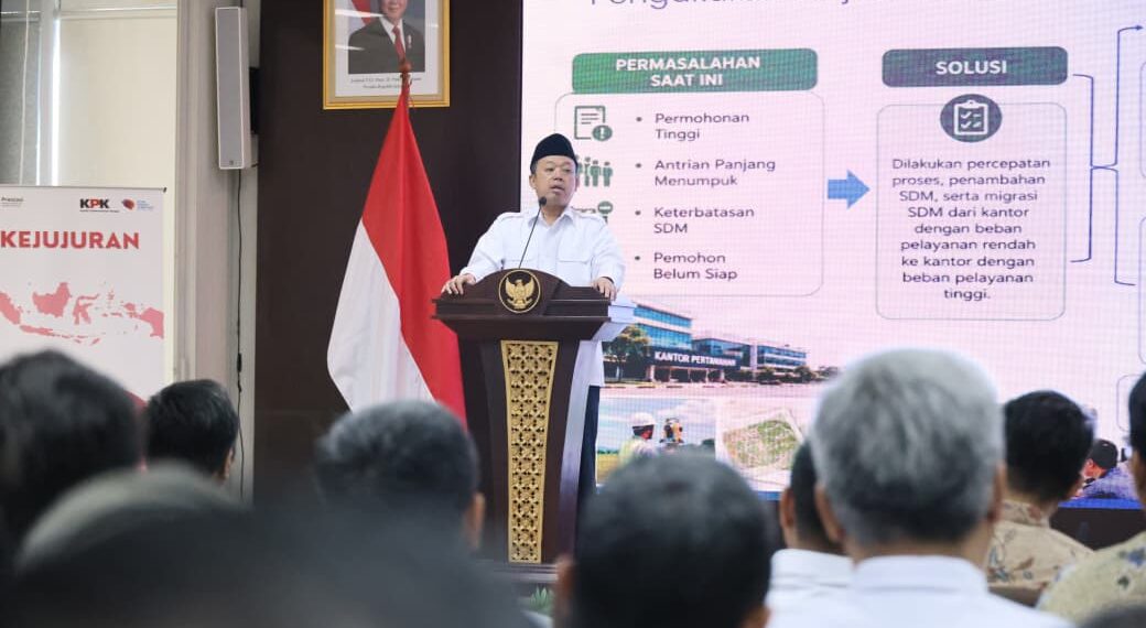 Buka PRESTASI Bersama KPK, Menteri ATR/Kepala BPN Tanamkan Semangat Bekerja Mempermudah Rakyat