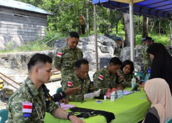 Jelang HUT RI, Lanal Tarempa Gelar Bakti Sosial