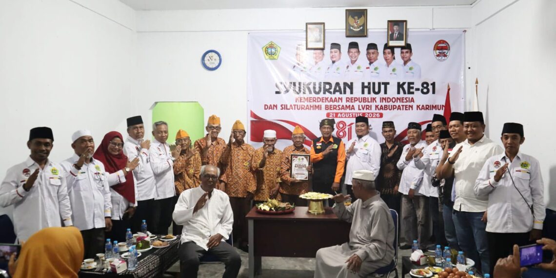 Perkuat Keharmonisan Daerah, FPK Kabupaten Karimun Gelar Syukuran HUT RI ke-81 Bersama LVRI