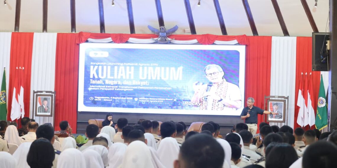 Isi Kuliah Umum di Politeknik Agraria STPN, Rocky Gerung Ingin Taruna/i Pahami Tiga Konsep Pemaknaan Pengelolaan Tanah