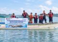 PT TIMAH Restocking 1.000 Bibit Kepiting Bakau di Perairan Kundur