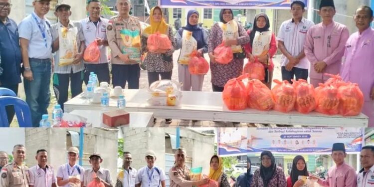 HUT ke-2 DPD IWOI Karimun Berbagi 100 Paket Sembako Kepada Janda Lansia Dan Warga Kurang Mampu