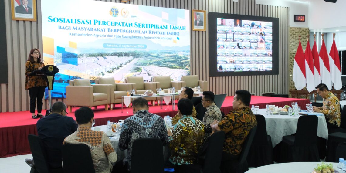 Gelar Sosialisasi Percepatan Sertipikasi Tanah bagi MBR, Kejar Target 3 Juta Bidang
