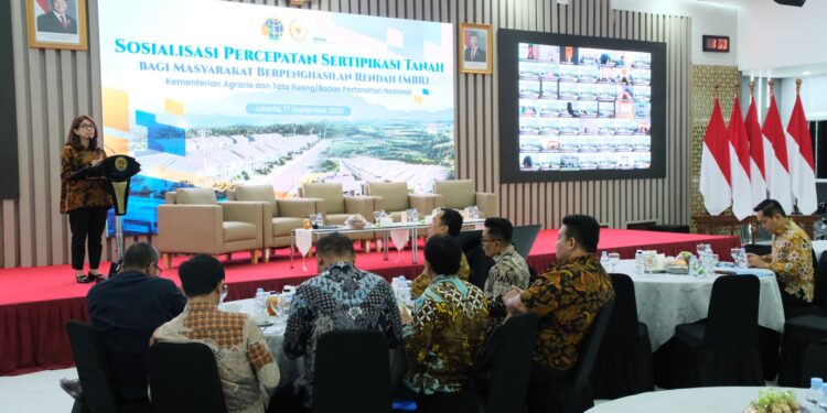 Gelar Sosialisasi Percepatan Sertipikasi Tanah bagi MBR, Kejar Target 3 Juta Bidang