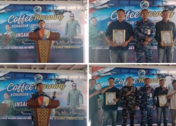 Coffee Morning Bersama Insan Pers, Danlanud RSA Natuna Perkuat Sinergi dan Apresiasi Prestasi Jurnalistik