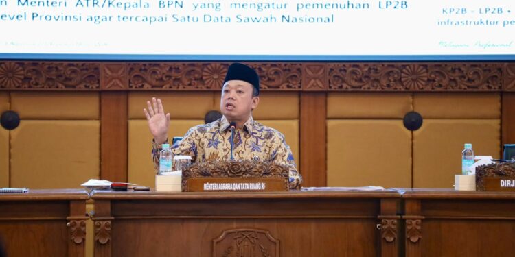 LP2B Jatim Lampaui Target, Menteri Nusron Minta Pemda Segera Integrasikan ke dalam RTRW