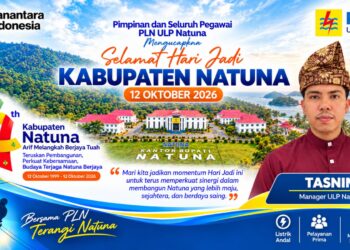 PLN ULP Natuna Ucapkan Selamat HUT ke-27 Kabupaten Natuna