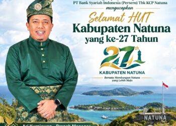 BSI KCP Natuna Ucapkan Selamat HUT ke-27, Ajak Bersatu Bangun Daerah Lebih Maju