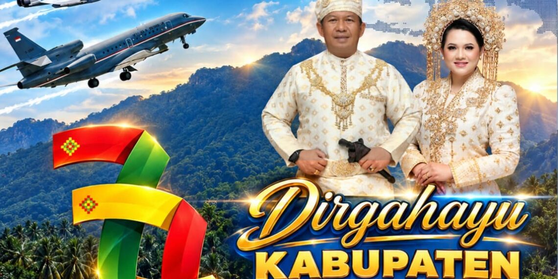 Komandan Lanud Raden Sadjad Bersama Keluarga Besar Sampaikan Dirgahayu Kabupaten Natuna ke-27