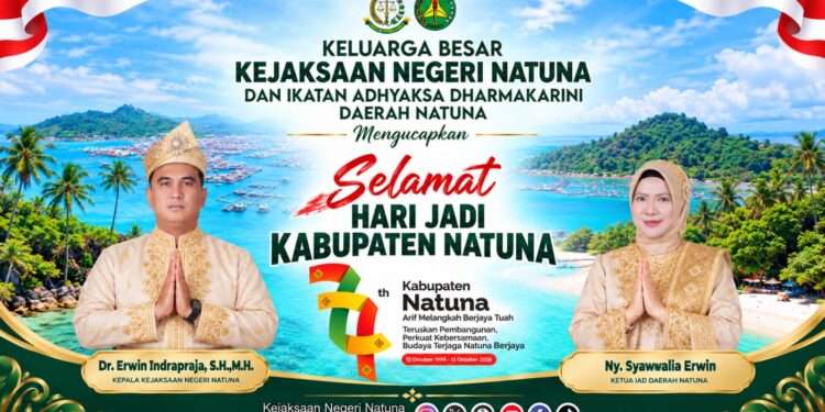 Kejari Natuna dan IAD Sampaikan Ucapan Selamat HUT ke-27 Kabupaten Natuna